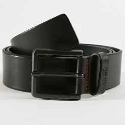 Promos HUGO Boutique 5 Nouveau 🔔 Ceinture Giono 50385358 Noir de HUGO ⌛