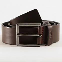 Promos HUGO Boutique 11 Nouveau ✔️ Ceinture 50385358 Marron de HUGO ⌛