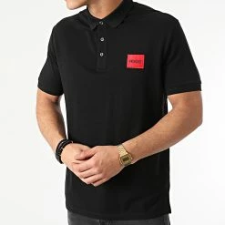 Vente flash 🛒 Polo Manches Courtes Dereso 212 50447938 Noir de HUGO 🌟 -Promos HUGO Boutique hugo 248017 50447938 001 20210122T152054 03