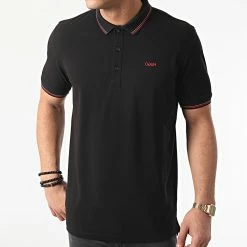 Meilleur prix 🛒 Polo Manches Courtes Dinoso 50448780 Noir de HUGO 💯 -Promos HUGO Boutique hugo 250203 50448780 001 20210203T151622 03