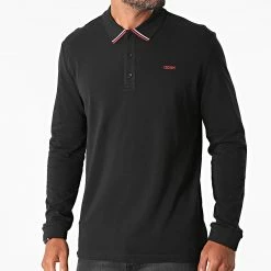 Tout neuf 💯 Polo Manches Longues 50447957 Noir de HUGO 👍