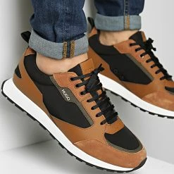 Vente flash 😉 Baskets Icelin Runner 50451740 Rust Copper de HUGO 🤩