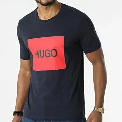Budget ✨ Tee 👕 Shirt Dulive 50463322 Bleu Marine Rouge de HUGO 🌟 8 Budget ✨ Tee 👕 Shirt Dulive 50463322 Bleu Marine Rouge de HUGO 🌟 -Promos HUGO Boutique hugo 293586 50463322 405 20220216T145600 03