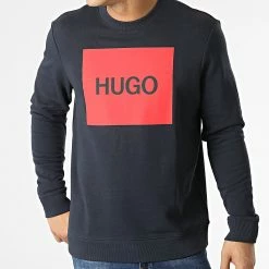 Meilleure affaire 🎁 Sweat Crewneck Duragol 50463314 Bleu Marine de HUGO 🧨 -Promos HUGO Boutique hugo 293853 50463314 405 20211202T154639 03