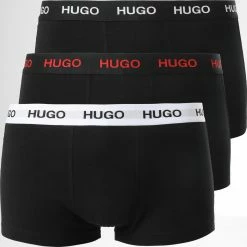 Acheter 🥰 Lot De 3 Boxers 50449351 Noir de HUGO 🥰
