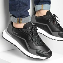 Promo 🛒 Baskets Cubite Runner 50464641 Black de HUGO 🌟