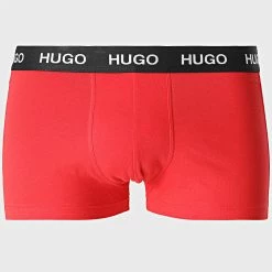 Meilleure vente ⭐ Lot De 3 Boxers 50449351 Noir Rouge de HUGO ⭐ -Promos HUGO Boutique hugo 295036 50449351 968 20211216T141401 03