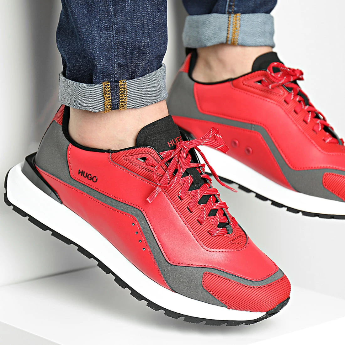 Promo 🌟 Baskets Cubite Runner 50464641 Medium Red de HUGO ⭐ 3 Promo 🌟 Baskets Cubite Runner 50464641 Medium Red de HUGO ⭐