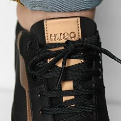 Sortie ⭐ Baskets Icelin Runner 50464639 Black de HUGO 😀 -Promos HUGO Boutique hugo 296809 50464639 001 20220112T164746 03