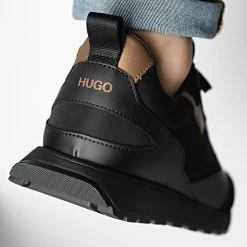 Sortie ⭐ Baskets Icelin Runner 50464639 Black de HUGO 😀 -Promos HUGO Boutique hugo 296809 50464639 001 20220112T164748 04