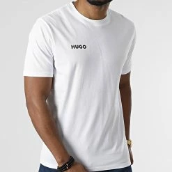 De gros 👏 Tee 👕 Shirt 50468265 Blanc de HUGO ⌛ -Promos HUGO Boutique hugo 297439 50468265 100 20220105T164737 03