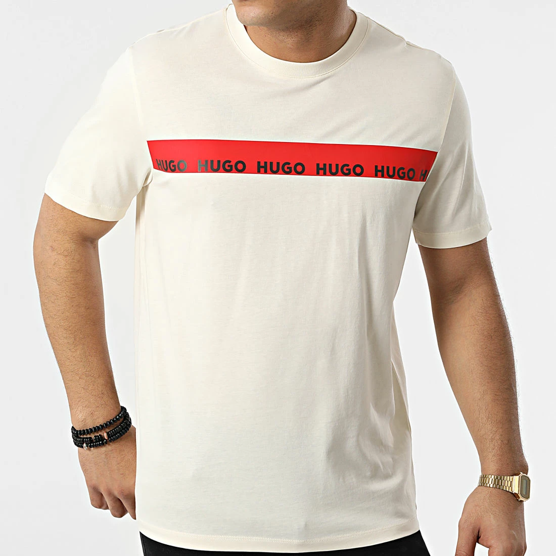 Top 10 ❤️ Tee 👕 Shirt Diziano 50465388 Beige de HUGO 🔥 5 Top 10 ❤️ Tee 👕 Shirt Diziano 50465388 Beige de HUGO 🔥 – Image 3