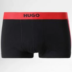 Bon marché 😉 Boxer 50469737 Noir de HUGO 😀