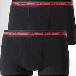 Meilleure vente 🤩 Lot De 2 Boxers 50469775 Noir de HUGO ✔️