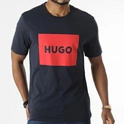 Le moins cher 🎁 Tee 👚 Shirt 50467952 Bleu Marine de HUGO 🔔 -Promos HUGO Boutique hugo 304566 50467952 405 20220228T154541 03