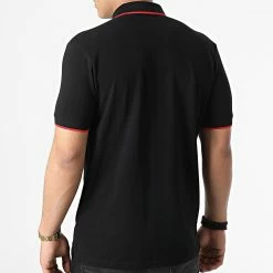 Meilleure vente 😉 Polo Manches Courtes 50467384 Noir de HUGO 🔥 -Promos HUGO Boutique hugo 304581 50467384 001 20220228T155704 04