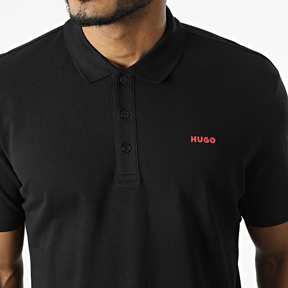 Sortie 💯 Polo Manches Courtes 50466182 Noir de HUGO 🛒 4 Sortie 💯 Polo Manches Courtes 50466182 Noir de HUGO 🛒 – Image 2