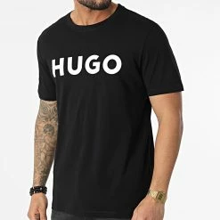 Tout neuf 😉 Tee 👚 Shirt Dulivio 50467556 Noir de HUGO ❤️