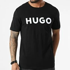 Tout neuf 😉 Tee 👚 Shirt Dulivio 50467556 Noir de HUGO ❤️ -Promos HUGO Boutique hugo 305577 50467556 002 20220225T123651 03