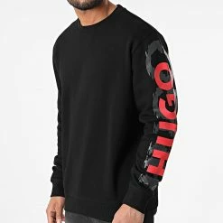 Grosses soldes ✨ Sweat Crewneck Deronese 50468271 Noir de HUGO ✔️ -Promos HUGO Boutique hugo 305582 50468271 001 20220225T123738 01