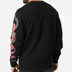 Grosses soldes ✨ Sweat Crewneck Deronese 50468271 Noir de HUGO ✔️ -Promos HUGO Boutique hugo 305582 50468271 001 20220225T123742 04