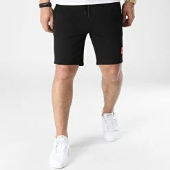Top 10 🎉 Short Jogging Diz 222 50466196 Noir de HUGO 🔔 -Promos HUGO Boutique hugo 306470 50466196 001 20220301T123246 03