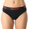 Offres ✨ String Femme Sporty Logo 50469651 Noir de HUGO 🌟