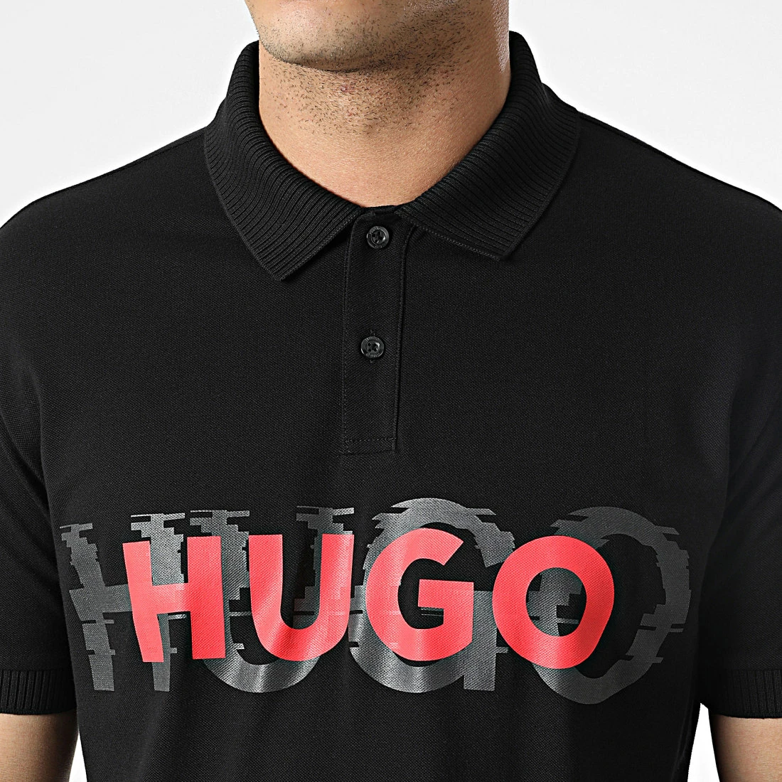 De gros 🥰 Polo A Manches Courtes Dristofano 50468259 Noir de HUGO 🎉 4 De gros 🥰 Polo A Manches Courtes Dristofano 50468259 Noir de HUGO 🎉 – Image 2