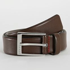 Le moins cher 🛒 Ceinture Gellot 50385627 Marron de HUGO 🎉