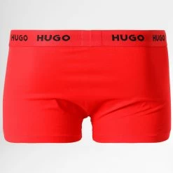 Meilleure vente 🔔 Lot De 3 Boxers 50469766 Noir Rouge de HUGO 💯 -Promos HUGO Boutique hugo 307524 50469766 962 20220315T162043 04