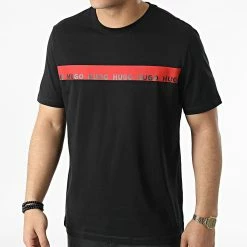 Meilleur prix 💯 Tee 👚 Shirt Diziano 50465388 Noir de HUGO 🌟