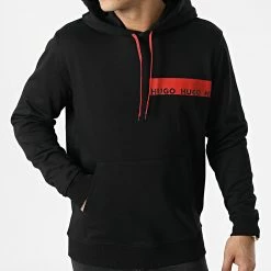 Promo ⭐ Sweat Capuche Diorgione 50466023 Noir de HUGO ✔️ -Promos HUGO Boutique hugo 309009 50466023 001 20220315T154944 03