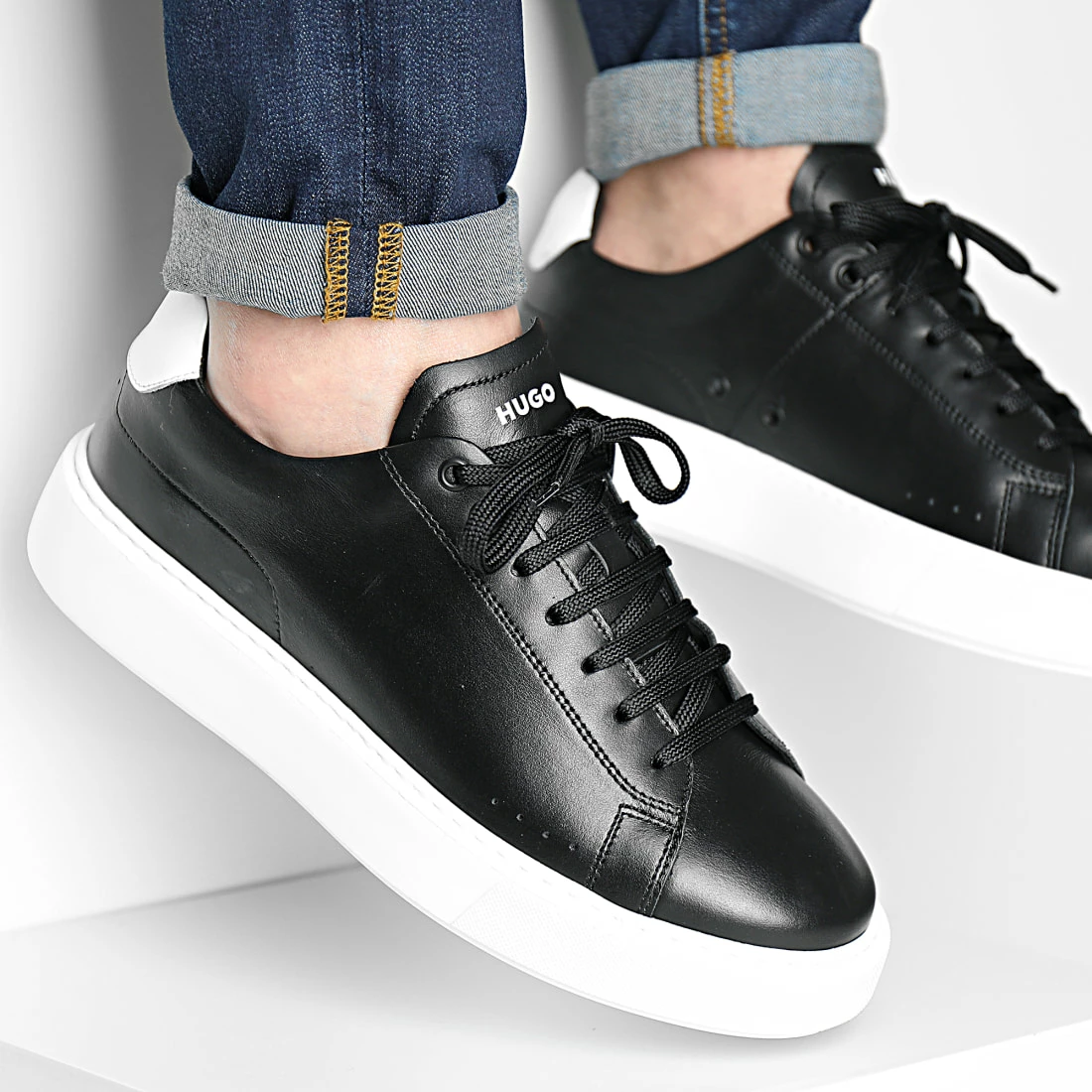 Sortie 😉 Baskets Quiver Derby 50473914 Black de HUGO 👍 3 Sortie 😉 Baskets Quiver Derby 50473914 Black de HUGO 👍