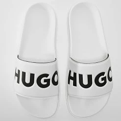 Vente flash 🎁 Claquettes Match Slide 50471366 Open White de HUGO 🤩 -Promos HUGO Boutique hugo 311038 50471366 120 20220415T162052 04