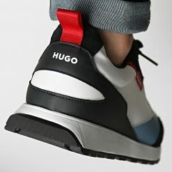 Nouveau 🥰 Baskets Icelin Runner 50471304 Medium Blue de HUGO 🧨 -Promos HUGO Boutique hugo 311704 50471304 421 20220325T135654 04