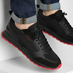 Vente flash ⌛ Baskets Icelin Runner 50471304 Black de HUGO 🔔