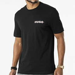 Vente flash 🎉 Tee 👕 Shirt Drando 50471554 Noir de HUGO 😀