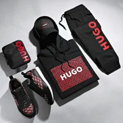 Acheter 🛒 Pantalon Jogging Dutschi 50473211 Noir de HUGO ⭐ -Promos HUGO Boutique hugo 315448 50473211 001 20220919T141652 05