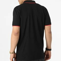 Remise 💯 Polo A Manches Courtes Dinoso 222 50467344 Noir de HUGO ❤️ -Promos HUGO Boutique hugo 315486 50467344 001 20220426T150902 04