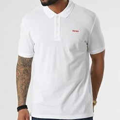 Top 10 ❤️ Polo Manches Courtes 50466182 Blanc de HUGO 🥰 -Promos HUGO Boutique hugo 315487 50466182 100 20220425T161827 03