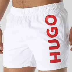 Remise 😉 Short De Bain 50469311 Blanc de HUGO ⌛