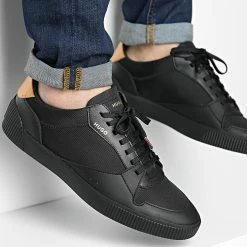 De gros 🧨 Baskets Zero Tennis 50474243 Black de HUGO 🎉