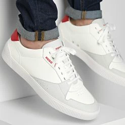Promo ❤️ Baskets Zero Tennis 50474273 Open White de HUGO 😍