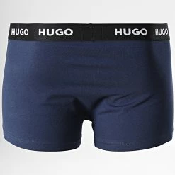 Sortie 🥰 Lot De 3 Boxers 50469786 Bleu Marine de HUGO ⭐ -Promos HUGO Boutique hugo 318505 50469786 410 20220512T120039 03