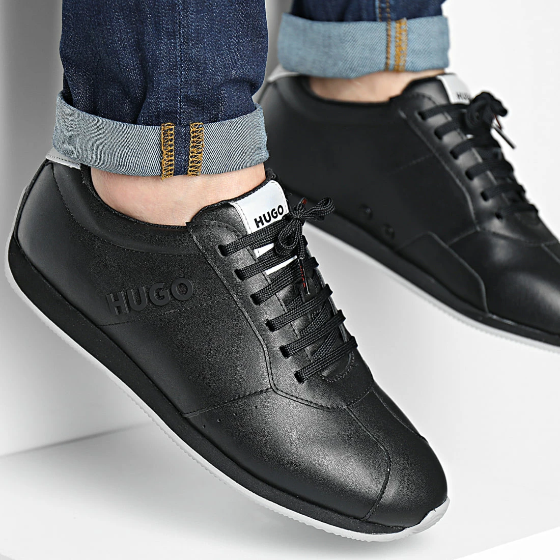 Tout neuf 🔔 Baskets Cyden Low 50470264 Black de HUGO 👏 3 Tout neuf 🔔 Baskets Cyden Low 50470264 Black de HUGO 👏