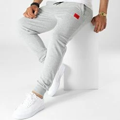 Meilleur prix 👏 Pantalon Jogging 50447963 Gris Chiné de HUGO 🧨 -Promos HUGO Boutique hugo 319620 50447963 029 20220519T161347 03