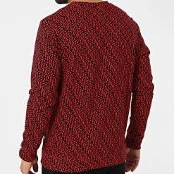 De gros ⌛ Sweat Crewneck 50472771 Rouge Noir de HUGO 🌟 -Promos HUGO Boutique hugo 319624 50472771 964 20220518T135614 04