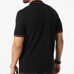 De gros ⭐ Polo Manches Courtes 50471665 Noir de HUGO 😀 -Promos HUGO Boutique hugo 321119 50471665 001 20220530T161506 04