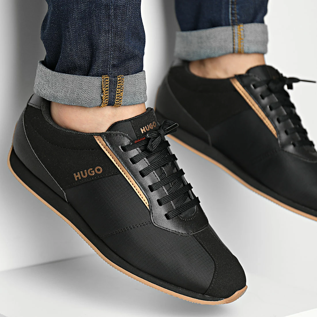 Meilleure affaire ⭐ Baskets Cyden Low 50474731 Black de HUGO 🥰 3 Meilleure affaire ⭐ Baskets Cyden Low 50474731 Black de HUGO 🥰