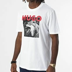 Sortie 🌟 Tee 👚 Shirt Dupus Blanc de HUGO 😍 -Promos HUGO Boutique hugo 326019 50477623 100 20220707T155737 03